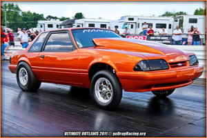 Cappo Racing X275 - Ultra Drag Radial Mustang Launching Hard At Cecil County