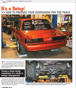 How To Prepare Your Suspension For The Track With Cappo Racings Mustang Featured In Race Pages